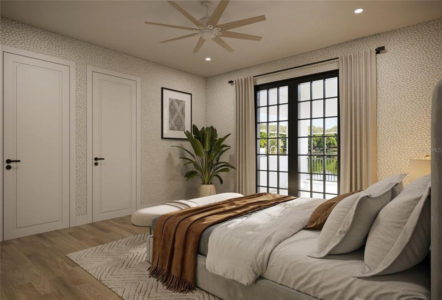 Furnished interior view inside a new home in , Sarasota (Image 10).