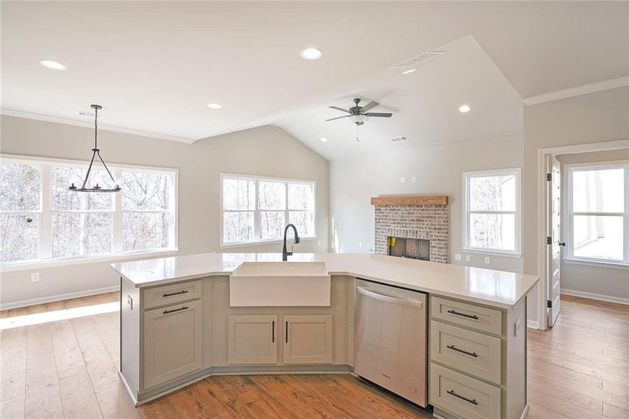 Furnished interior view inside a new home in , Dawsonville (Image 13).
