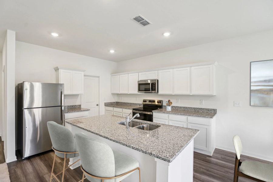 Representative furnished interior of a home built from the Splendor by Starlight Homes in Liberty Ranch, Liberty (Image 3).