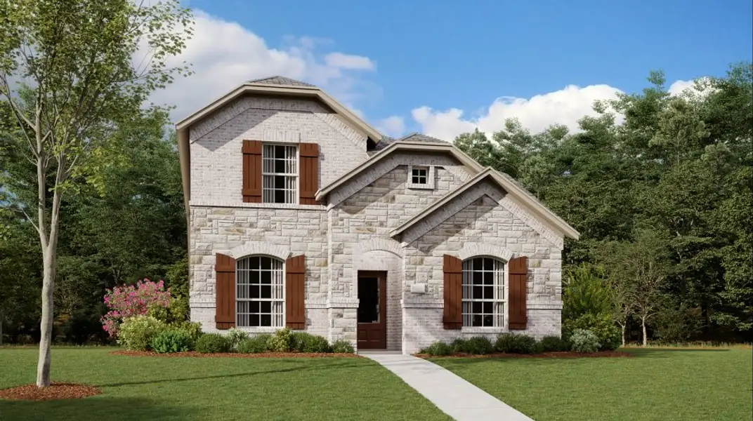Front exterior of a new home in Northpointe, Fort Worth, TX, highlighting curb appeal (Image 1). Front exterior of a new home in Northpointe, Fort Worth, TX, highlighting curb appeal (Image 1).