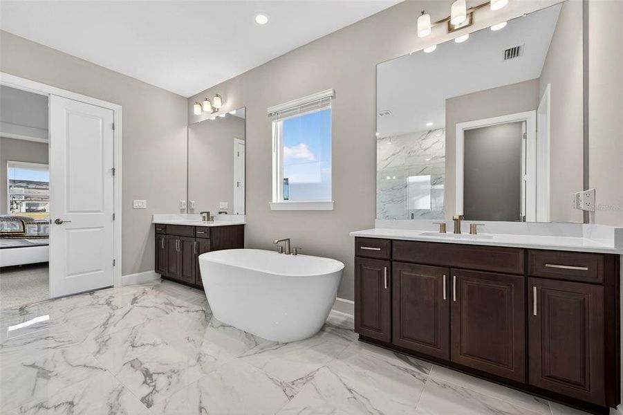 Furnished interior view inside a new home in , Wesley Chapel (Image 36).