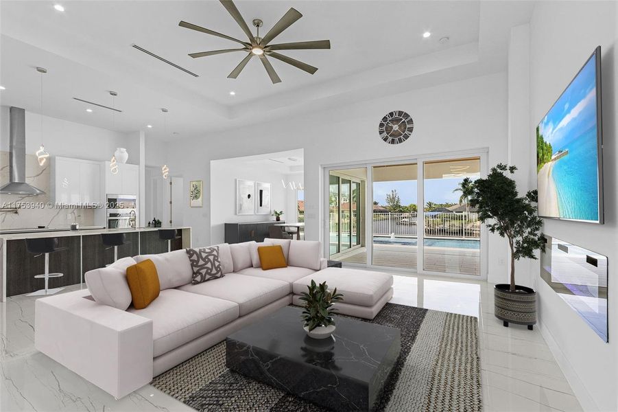 Furnished interior view inside a new home in , Cape Coral (Image 10).