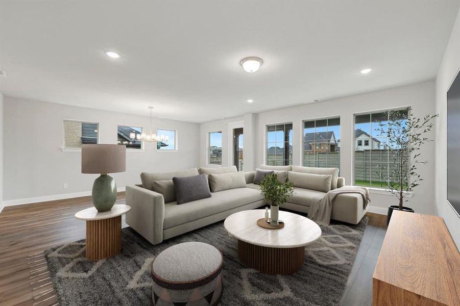 Furnished interior view inside a new home in Treeline, Justin (Image 7). Furnished interior view inside a new home in Treeline, Justin (Image 7).