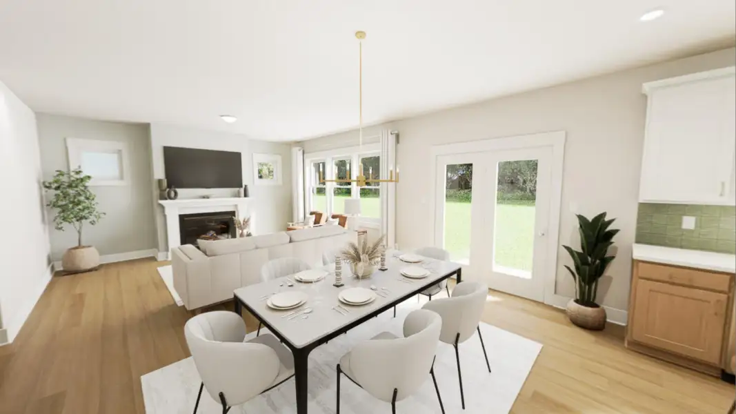 Furnished interior view inside a new home in Tupelo Junction, Mebane (Image 5).