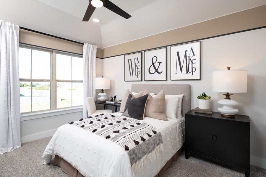 Representative furnished interior of a home built from the Sage by Tri Pointe Homes in Union Park, Little Elm (Image 9).