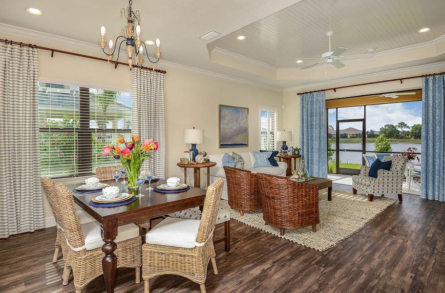 Furnished interior view inside a new home in Grand Palm, Venice (Image 16).
