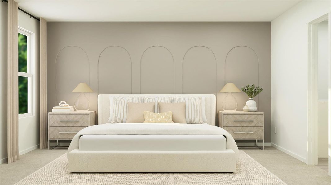 Furnished interior view inside a new home in Synova, Crosby (Image 19).