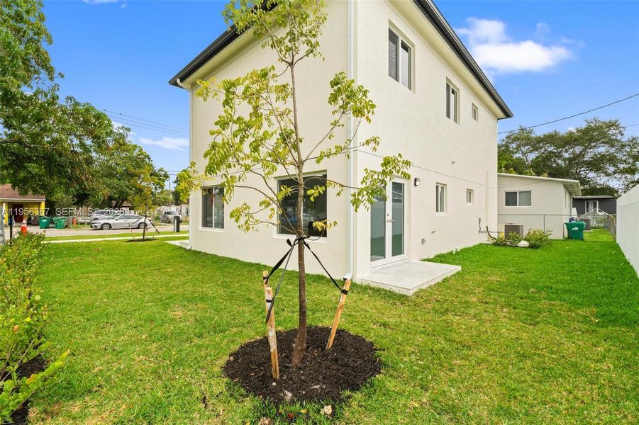 Exterior details and patio area of a home in , Miami (Image 23). Exterior details and patio area of a home in , Miami (Image 23).