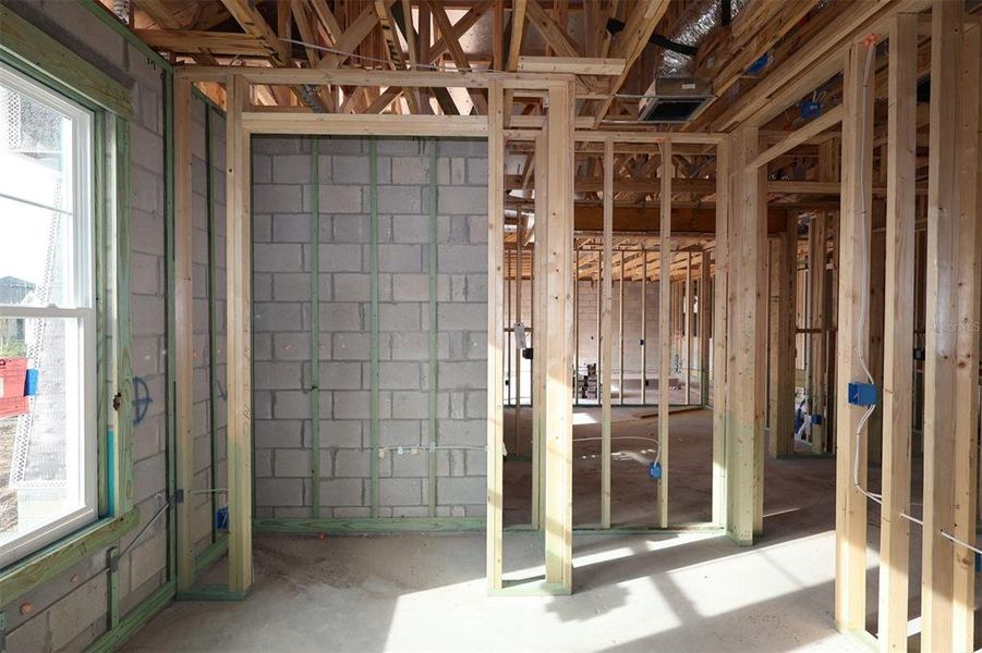 In-progress construction of a new home in Center Lake on the Park, St. Cloud, FL (Image 8).