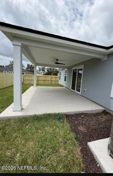 Exterior details and patio area of a home in , Jacksonville (Image 3). Exterior details and patio area of a home in , Jacksonville (Image 3).