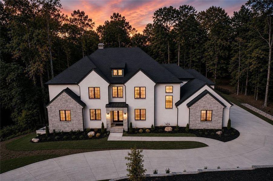 Front exterior of a new home in , Alpharetta, GA, highlighting curb appeal (Image 30).