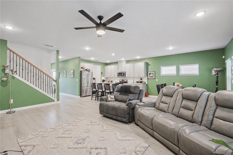 Furnished interior view inside a new home in Creekside at Oxford Park, Fairburn (Image 11).