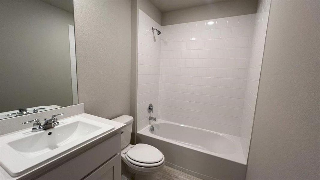 Furnished interior view inside a new home in Rosewood at Beltmill, Fort Worth (Image 6). Furnished interior view inside a new home in Rosewood at Beltmill, Fort Worth (Image 6).