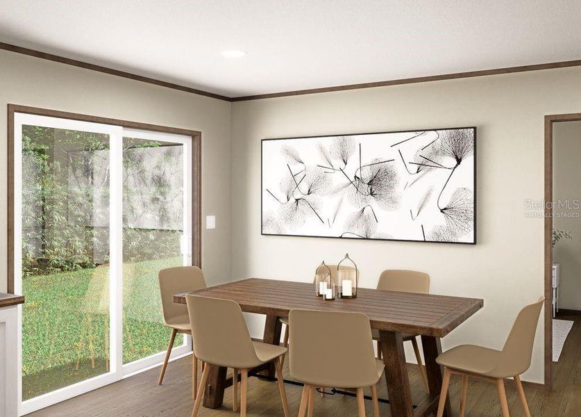 Furnished interior view inside a new home in , Satsuma (Image 11).