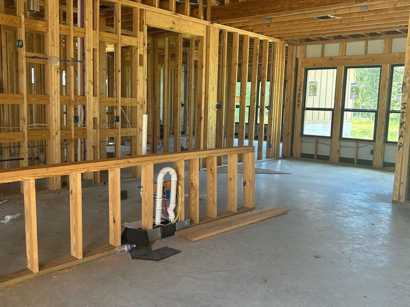 Breakfast room just off of kitchen and livingroom.