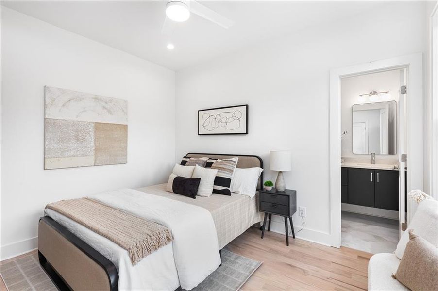 Furnished interior view inside a new home in , Smyrna (Image 13).