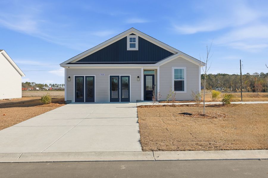 Representative exterior photo of a completed home built from the Courtney II by Great Southern Homes in Briarfield, Conway, SC (Image 27).