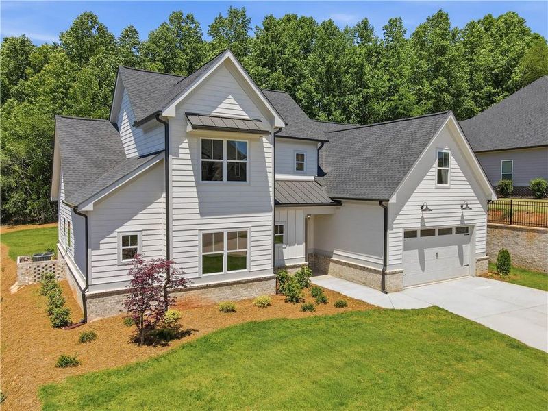 Front exterior of a new home in , Jefferson, GA, highlighting curb appeal (Image 1). Front exterior of a new home in , Jefferson, GA, highlighting curb appeal (Image 1).