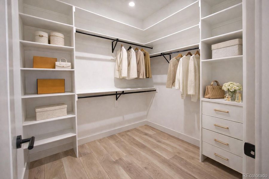 Furnished interior view inside a new home in , Keenesburg (Image 25).