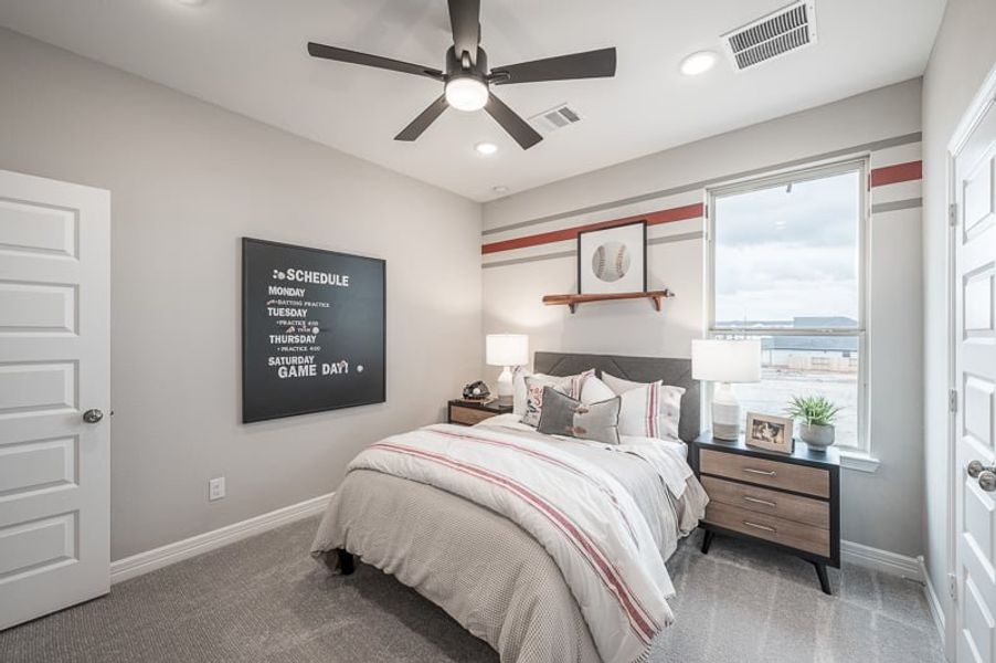 Furnished interior view inside a new home in Woodson’s Reserve 45′, Spring (Image 28).