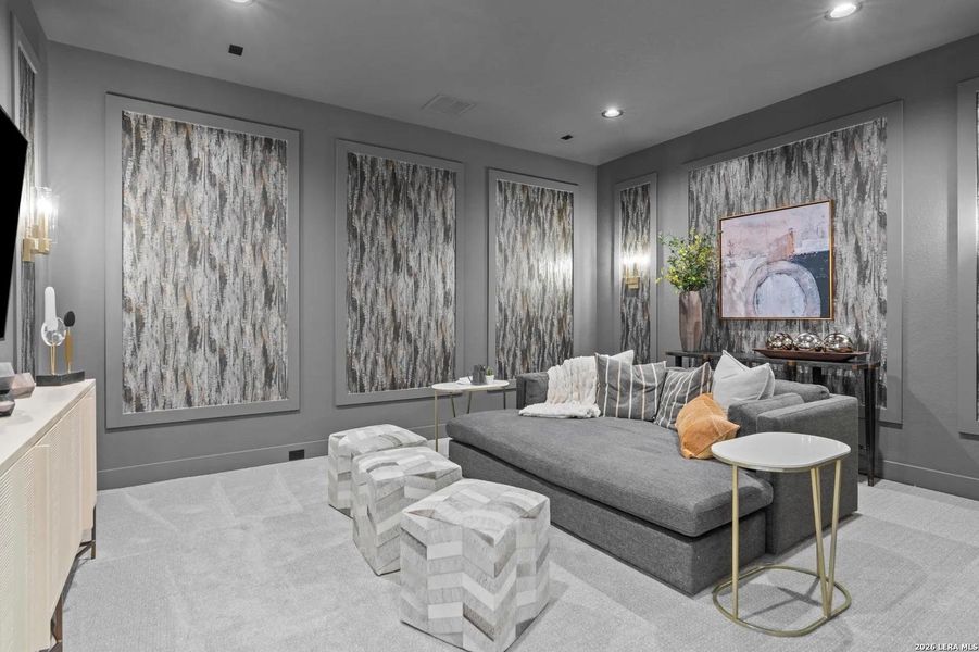 Furnished interior view inside a new home in Shavano Highlands, San Antonio (Image 12).