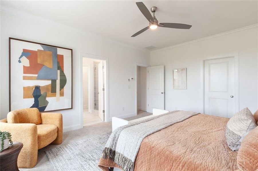 Furnished interior view inside a new home in , Sugar Hill (Image 24).