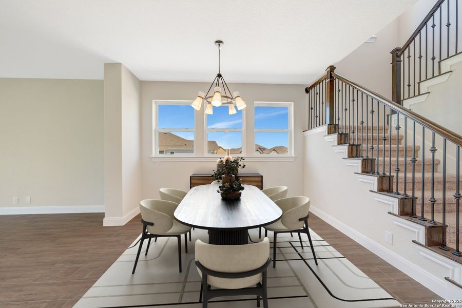 Furnished interior view inside a new home in The Crossvine 45’, Schertz (Image 13).