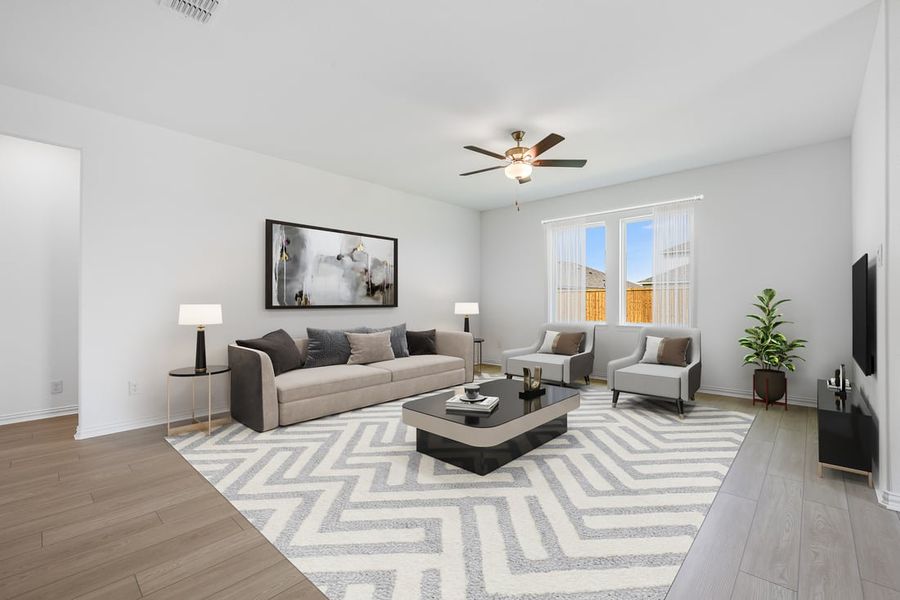 Representative furnished interior of a home built from the Cedar Park by Taylor Morrison in River Ridge, Crandall (Image 7). Representative furnished interior of a home built from the Cedar Park by Taylor Morrison in River Ridge, Crandall (Image 7).