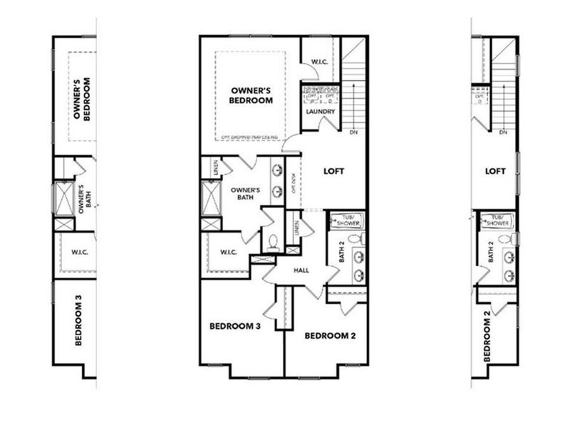 2D floor plan layout of this home in Hemingway, Cumming, GA (Image 3).