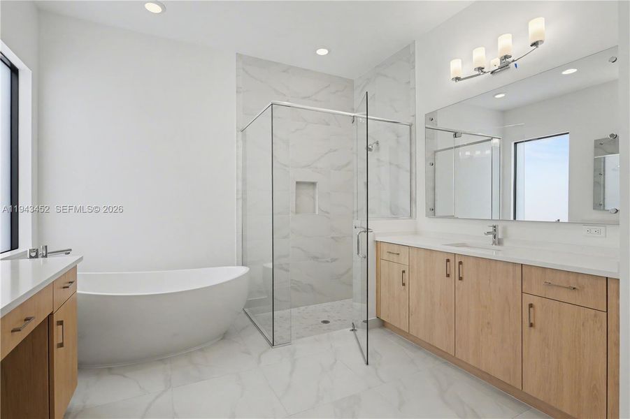 Furnished interior view inside a new home in Lotus Edge, Boca Raton (Image 13).