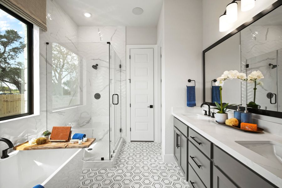 Furnished interior view inside a new home in La Cima 50', San Marcos (Image 26).