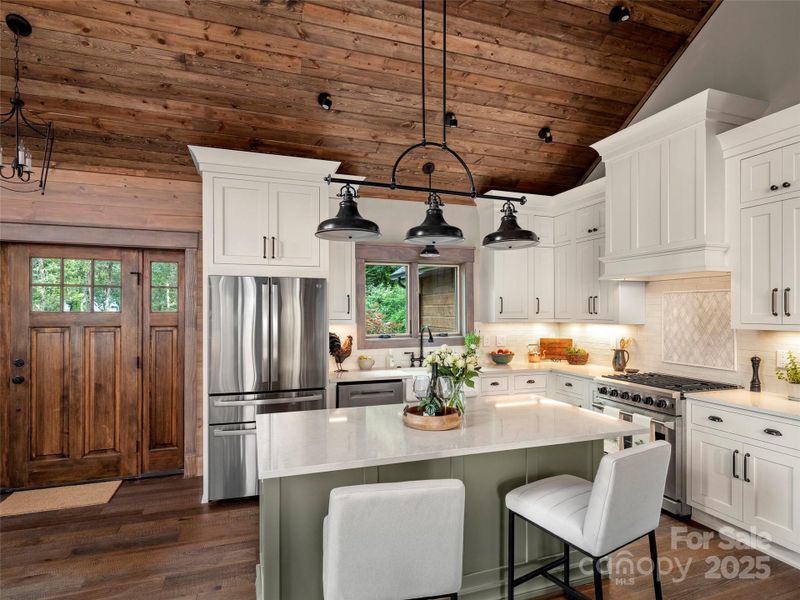 Furnished interior view inside a new home in , Maggie Valley (Image 4).
