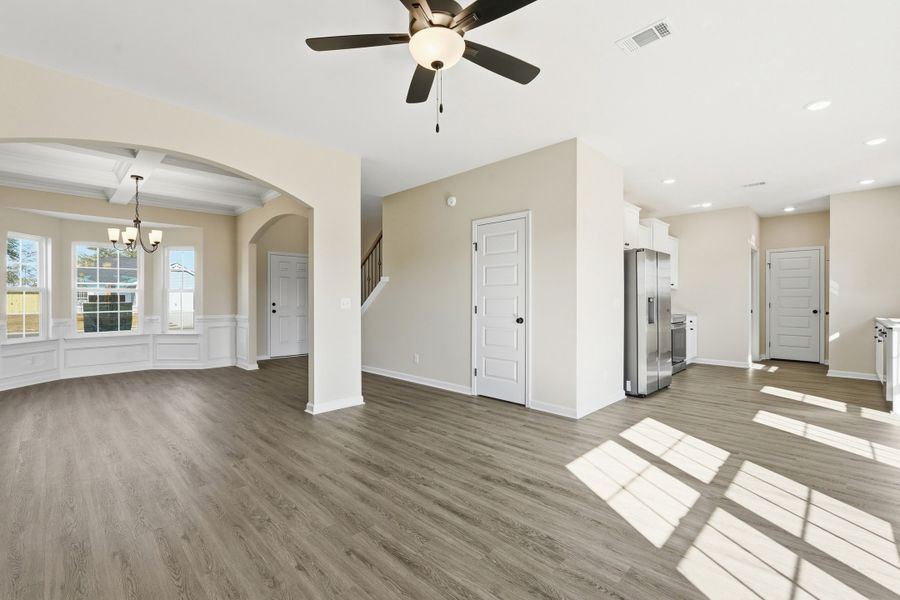 Representative unfurnished interior of a home built from the The Chatman by RTS Homes in The Gardens at 15 West, Hinesville (Image 31).
