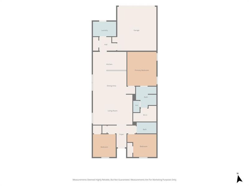 2D floor plan layout of this home in The Overlook, Fort Worth, TX (Image 5).