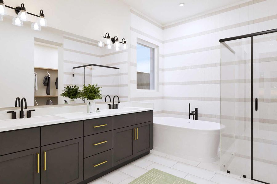 The Camellia - Optional Freestanding Tub with Shower