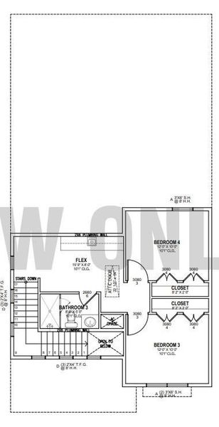 2D floor plan layout of this home in , St. Jo, TX (Image 5).