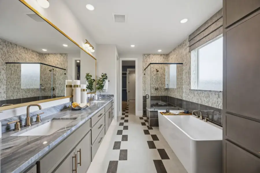 Representative furnished interior of a home built from the Rosalie by Landon Homes in Fields - Brookside, Frisco (Image 13).