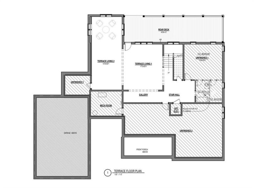 2D floor plan layout of this home in , Milton, GA (Image 3).