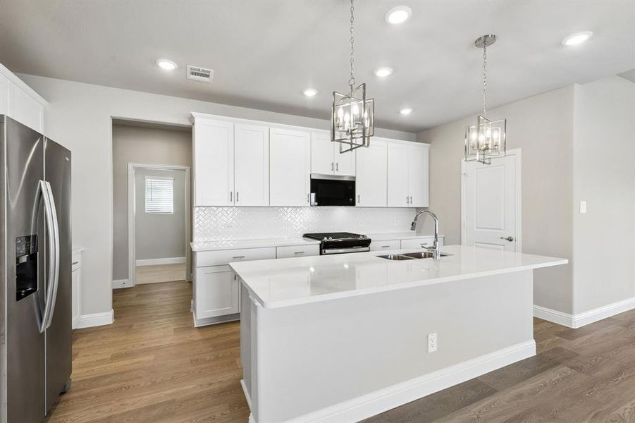 Furnished interior view inside a new home in Parks at Foster Crossing - Signature Series, Anna (Image 15).