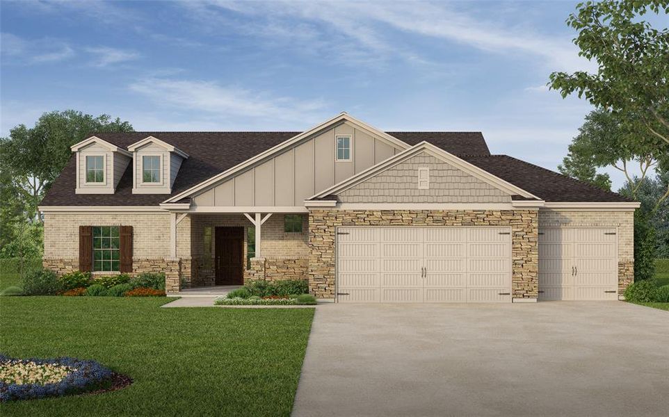 Brand New Gorgeous Home in Rose Hill Estates! This is an Artist Rendering! Home is almost completed. Representation Photos of the Maverick Floor Plan. Actual Colors and Selections may Vary.  Hurry, call Today to schedule a tour of this home!