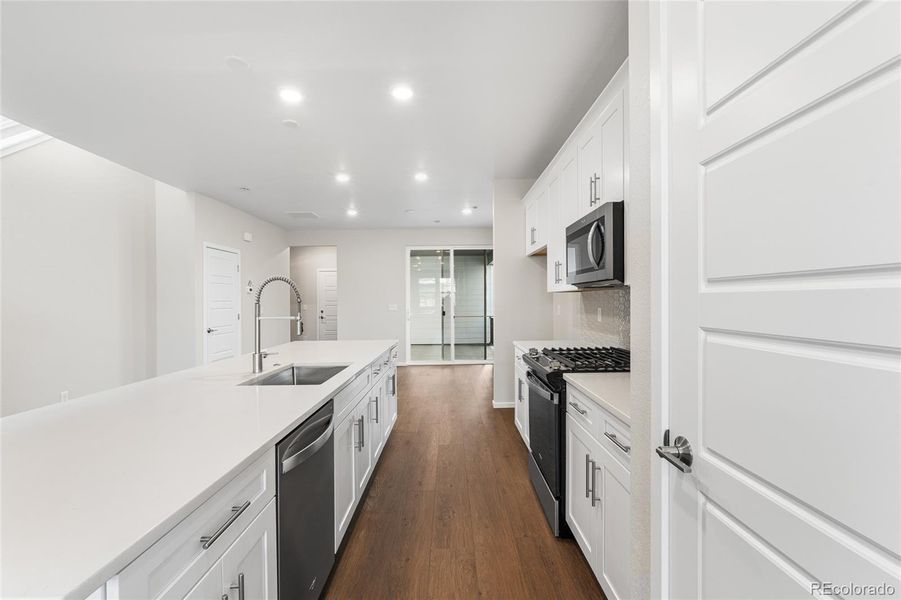 Furnished interior view inside a new home in Painted Prairie, Aurora (Image 9).