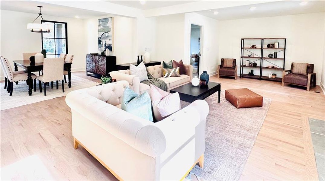 Furnished interior view inside a new home in , Roswell (Image 19).