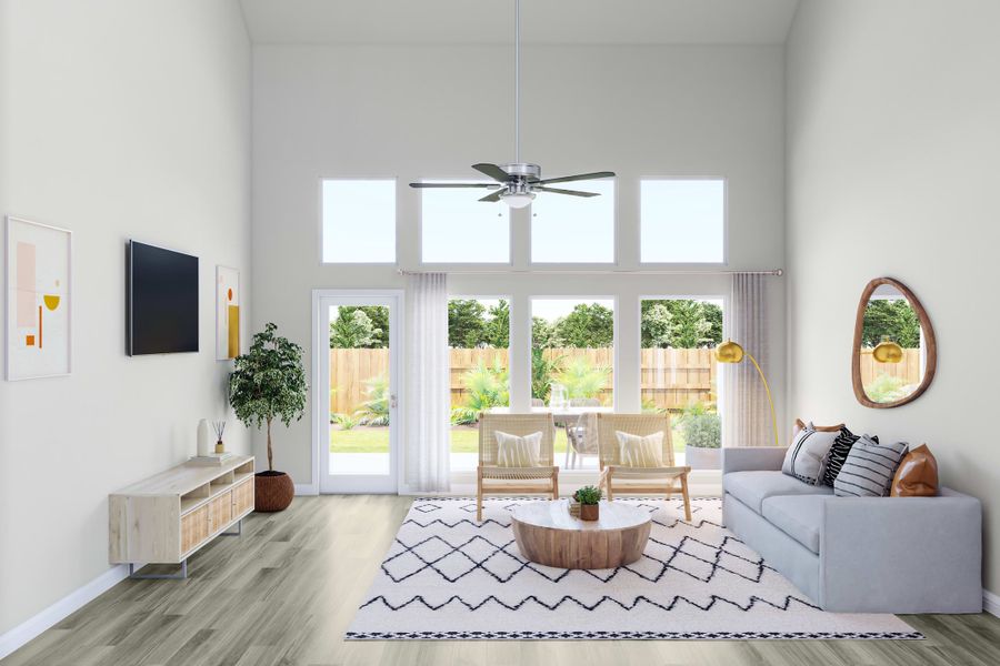 Representative furnished interior of a home built from the Longspur by Tri Pointe Homes in Clopton Farms, Montgomery (Image 9). Representative furnished interior of a home built from the Longspur by Tri Pointe Homes in Clopton Farms, Montgomery (Image 9).