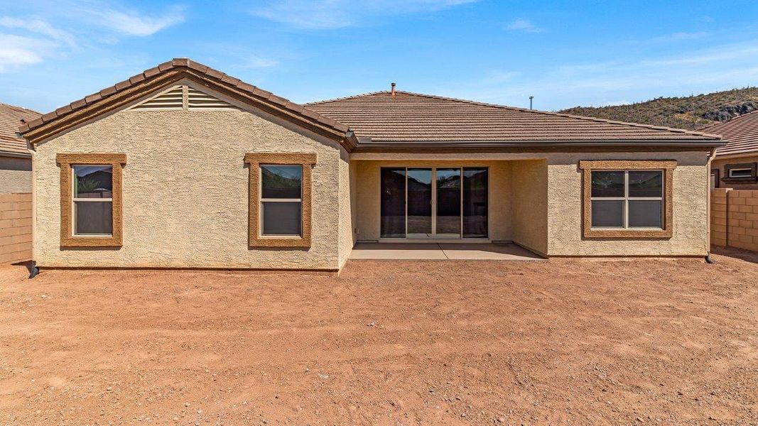 Representative exterior photo of a completed home built from the Pearl by D.R. Horton in Saguaro Bloom, Marana, AZ (Image 25).