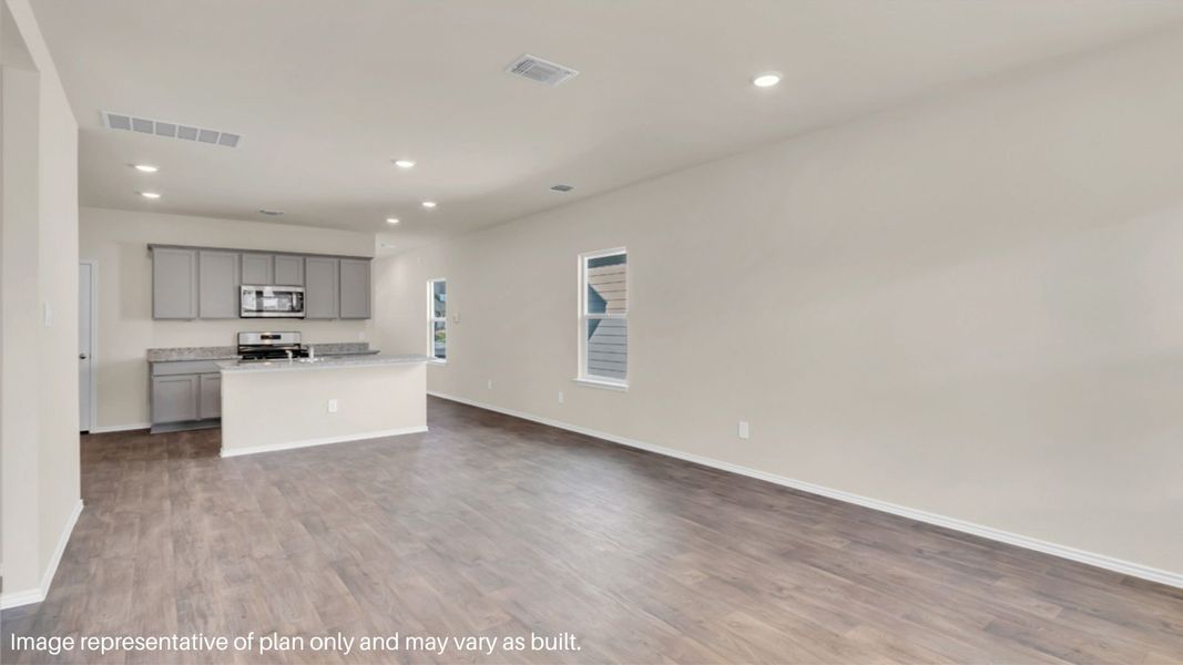 Representative unfurnished interior of a home built from the Hanna by D.R. Horton in California Meadows, Arlington (Image 14). Representative unfurnished interior of a home built from the Hanna by D.R. Horton in California Meadows, Arlington (Image 14).