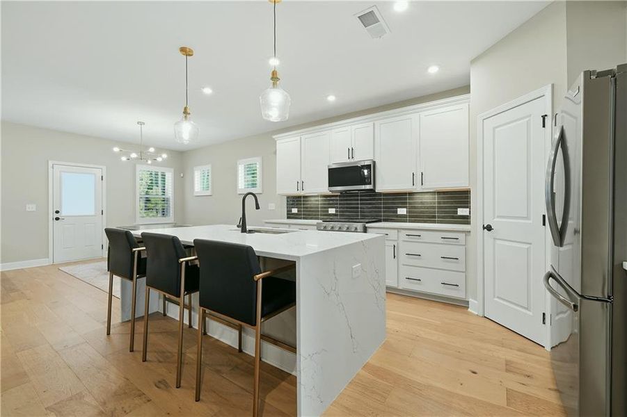 Furnished interior view inside a new home in , Atlanta (Image 8).