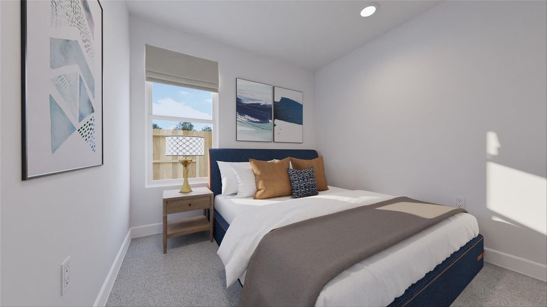Furnished interior view inside a new home in Oakberry Trails, Waller (Image 11).