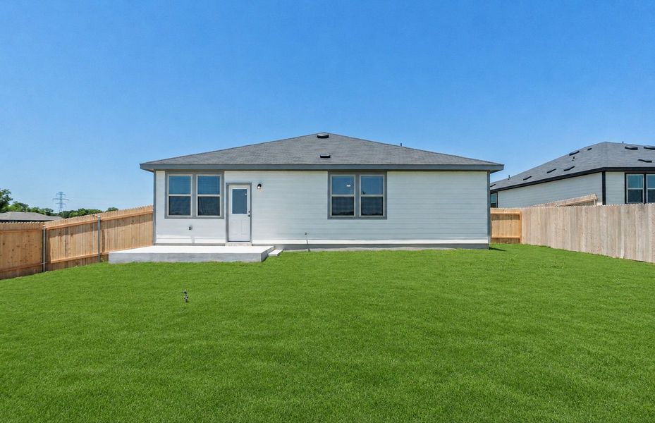 Exterior details and patio area of a home in County View, Temple (Image 3).