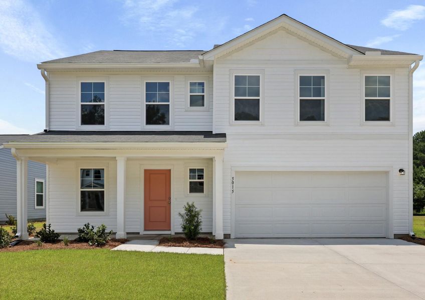 Front exterior of a new home in , Ladson, SC, highlighting curb appeal (Image 2). Front exterior of a new home in , Ladson, SC, highlighting curb appeal (Image 2).
