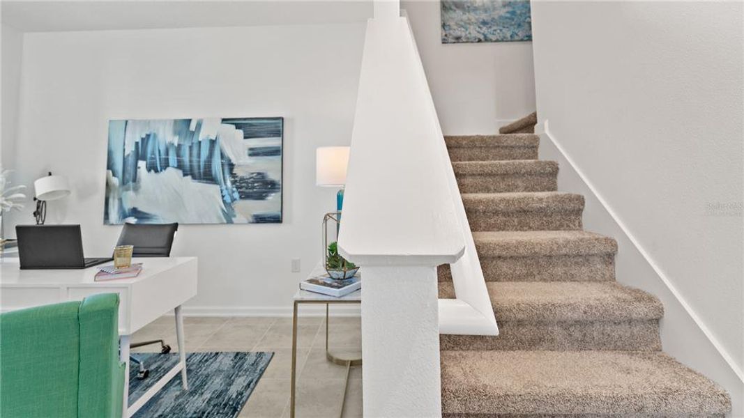 Furnished interior view inside a new home in , St. Cloud (Image 16). Furnished interior view inside a new home in , St. Cloud (Image 16).